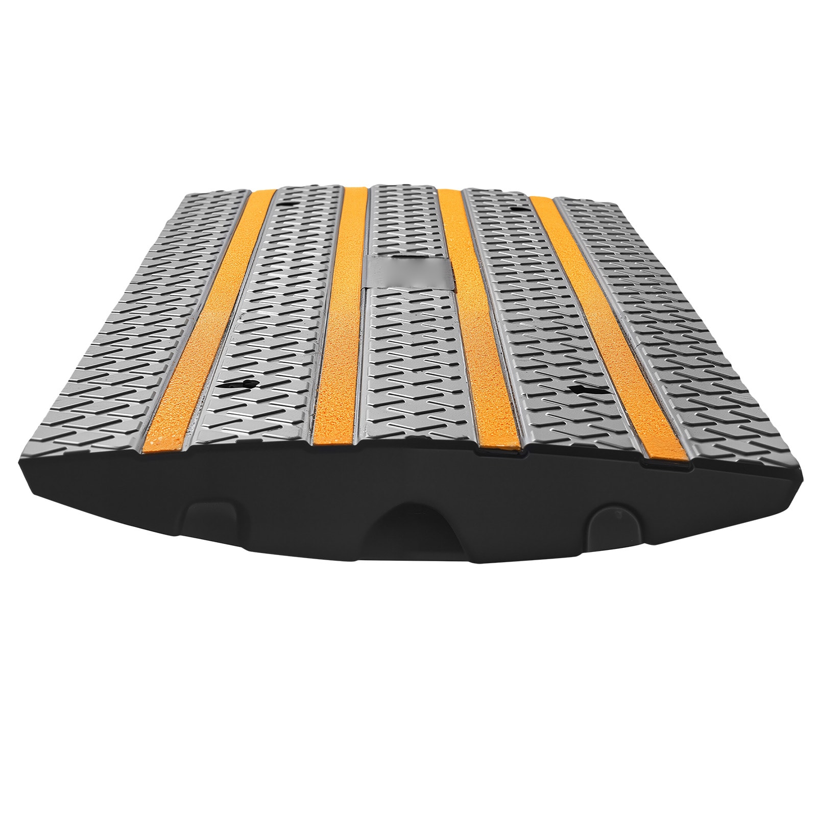 Rubber Driveway Curb Ramp With Reflective Strips For Vehicles_voghion.com